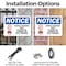Signmission Family Viewing Only Please No, 18 in W x Rectangle, Plastic OS-2PACK-NS-P-1218-L-12479 - alternate 5